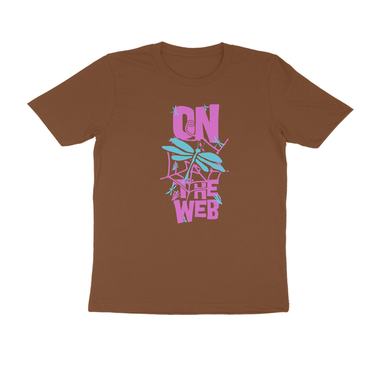 Half Sleeve Round Neck T-Shirt β On the Web 3 puraidoprints