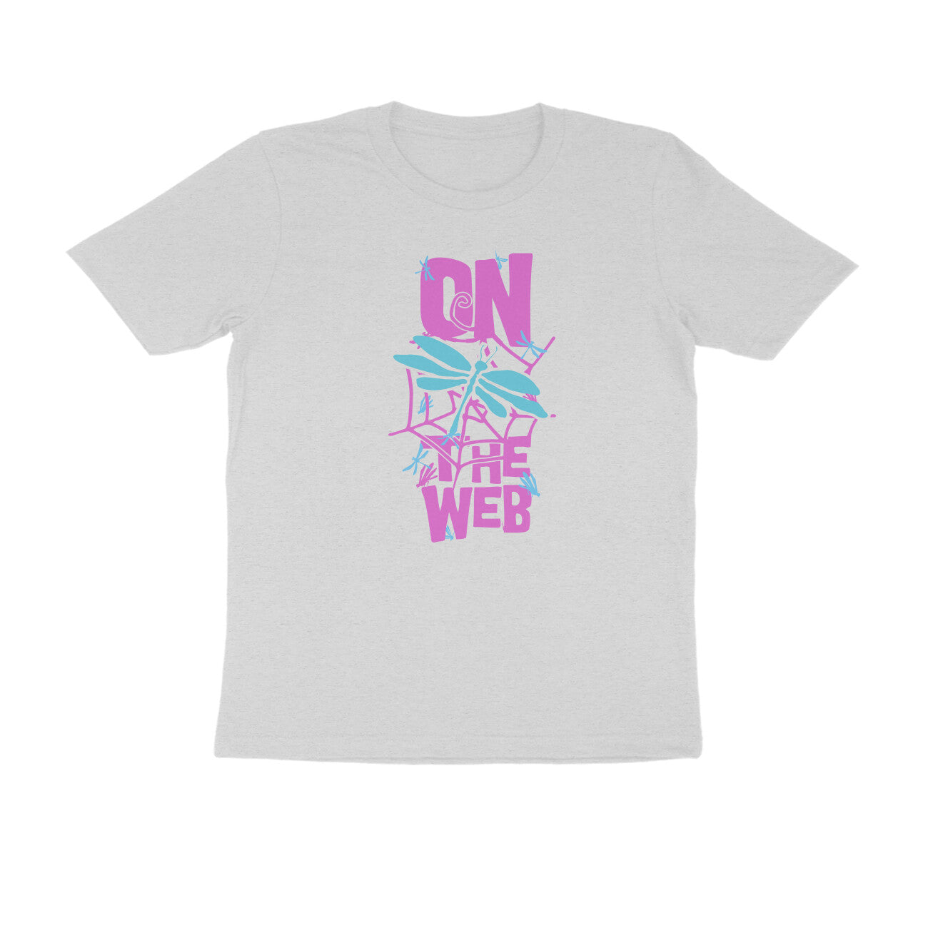 Half Sleeve Round Neck T-Shirt β On the Web 3 puraidoprints