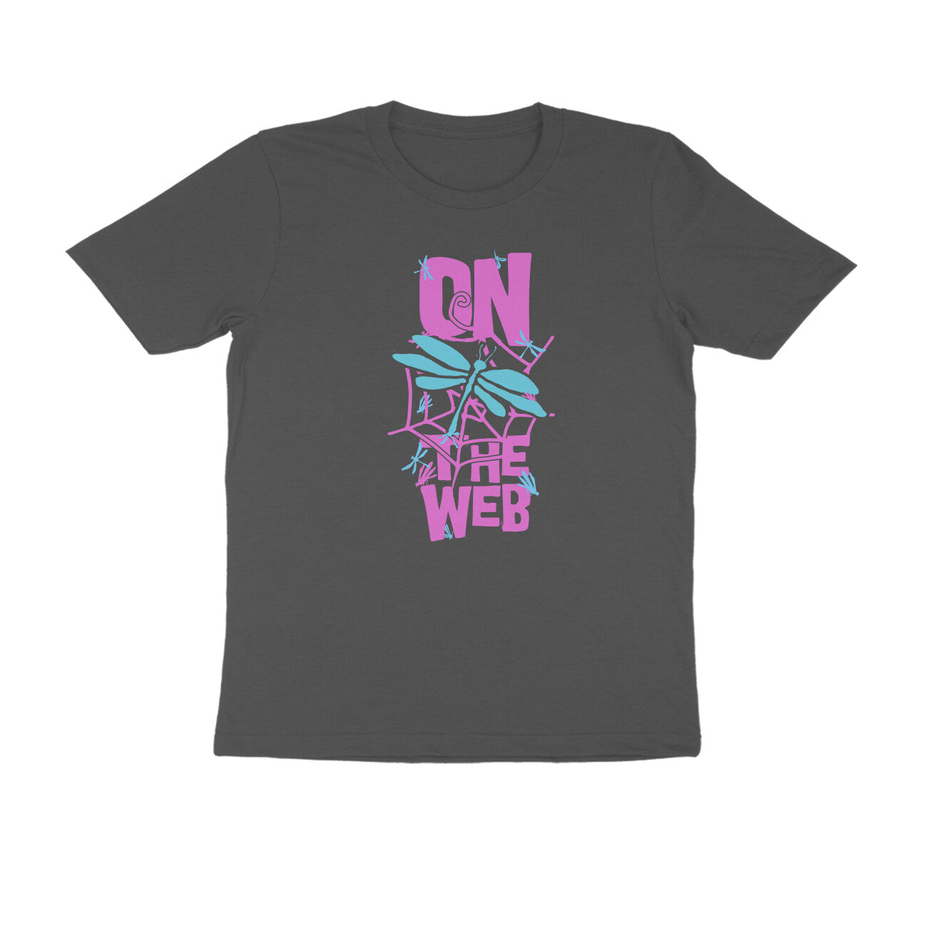 Half Sleeve Round Neck T-Shirt β On the Web 3 puraidoprints