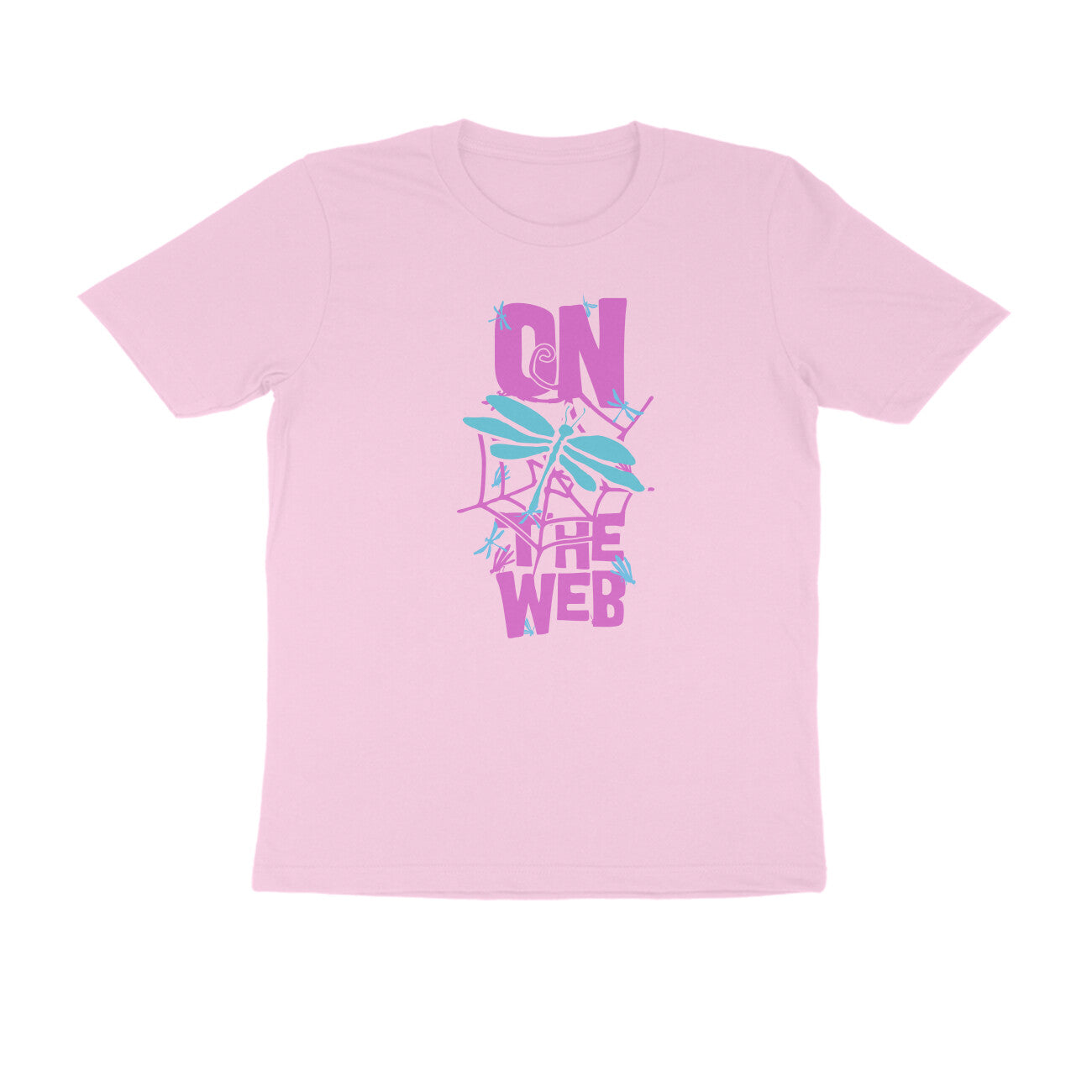 Half Sleeve Round Neck T-Shirt β On the Web 3 puraidoprints