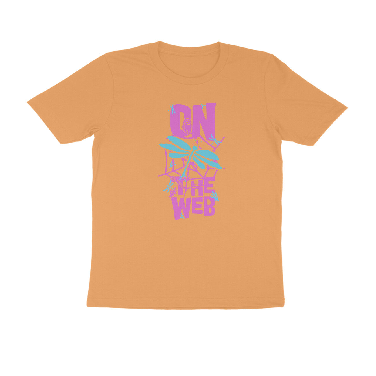 Half Sleeve Round Neck T-Shirt β On the Web 3 puraidoprints