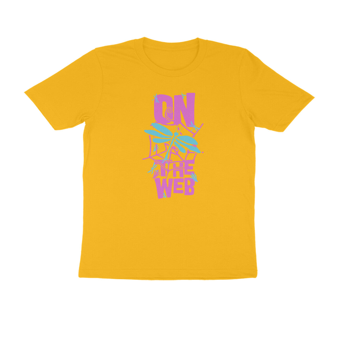 Half Sleeve Round Neck T-Shirt β On the Web 3 puraidoprints