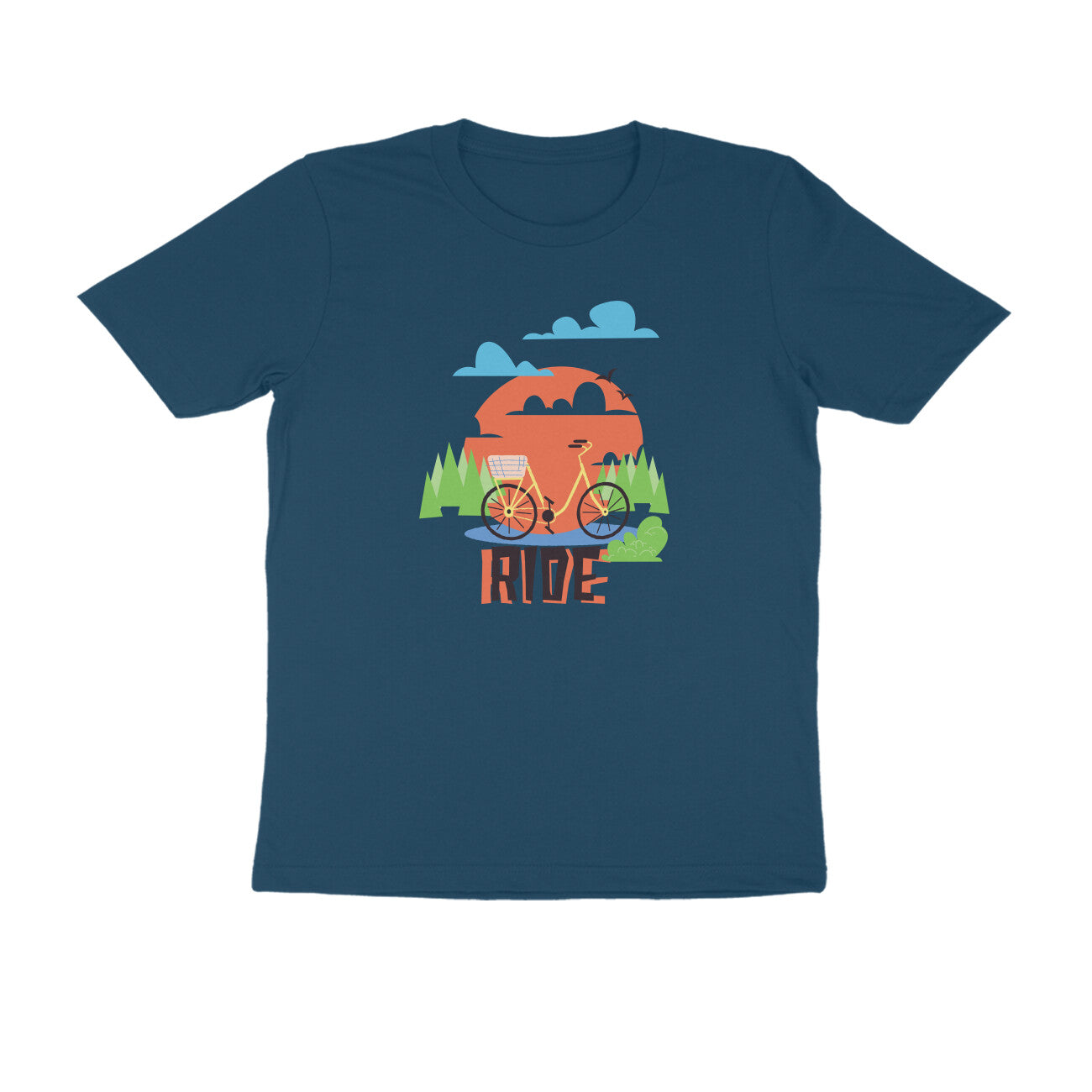 Half Sleeve Round Neck T-Shirt β Ride 3 puraidoprints