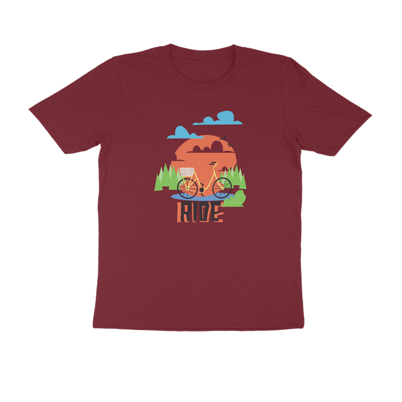 Half Sleeve Round Neck T-Shirt β Ride 3 puraidoprints