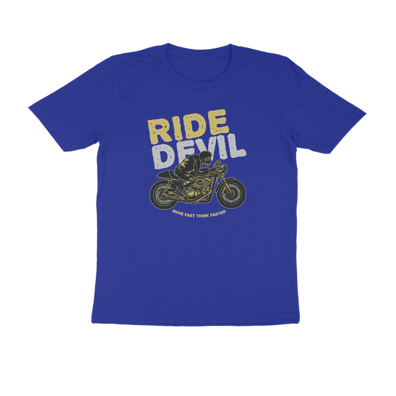 Half Sleeve Round Neck T-Shirt β Ride Devil 1 puraidoprints