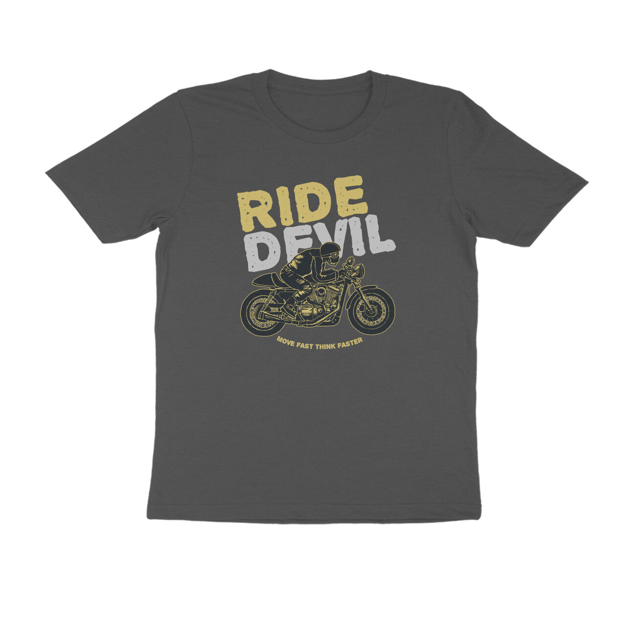 Half Sleeve Round Neck T-Shirt β Ride Devil 1 puraidoprints