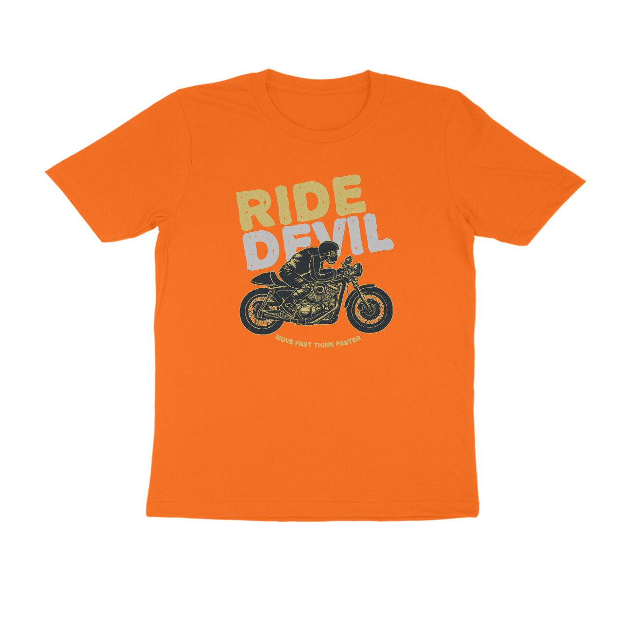 Half Sleeve Round Neck T-Shirt β Ride Devil 1 puraidoprints