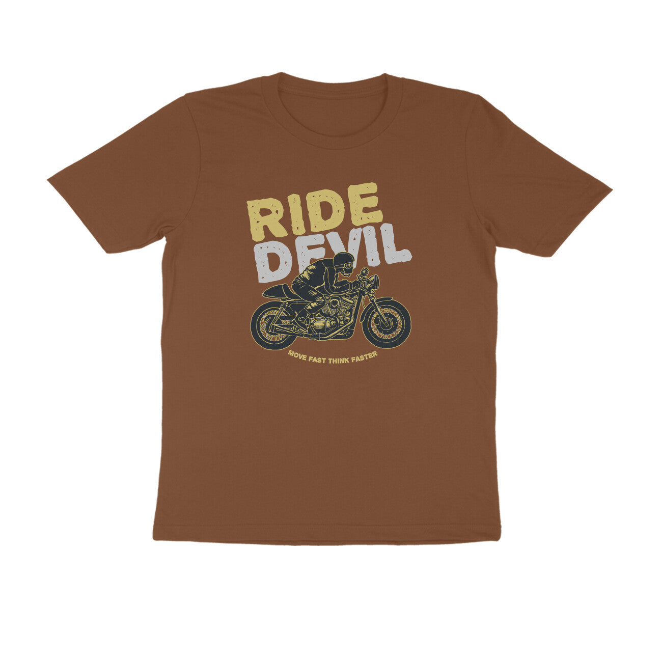 Half Sleeve Round Neck T-Shirt β Ride Devil 1 puraidoprints
