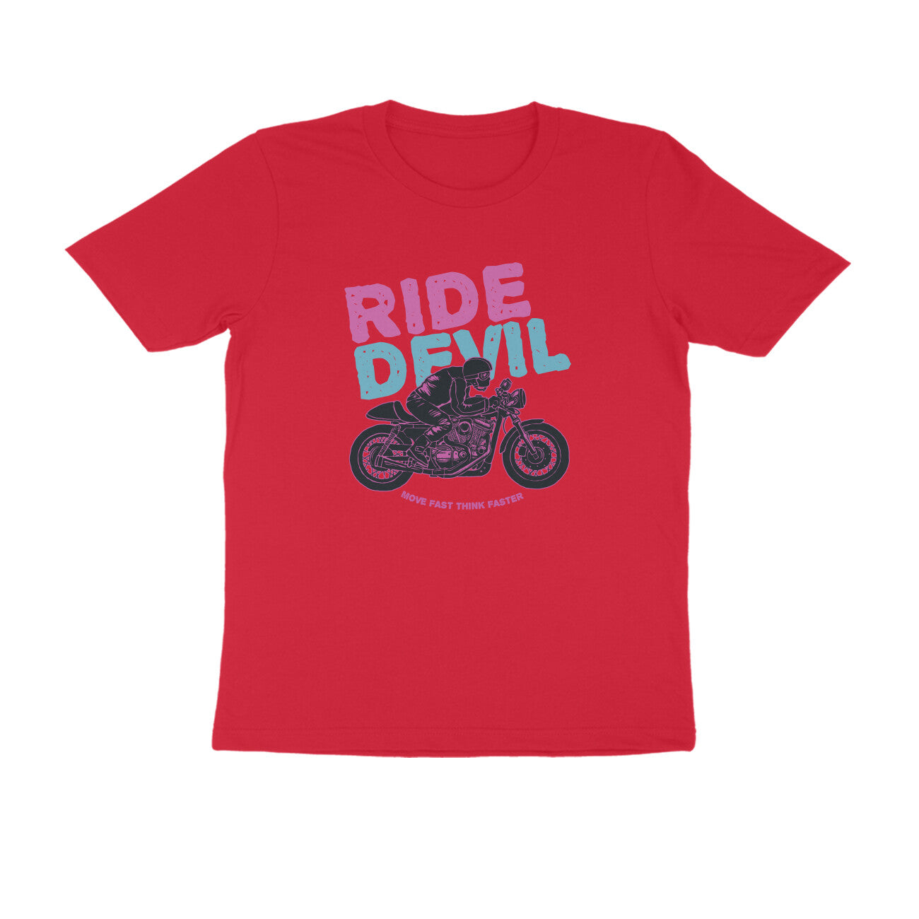 Half Sleeve Round Neck T-Shirt β Ride Devil 2 puraidoprints