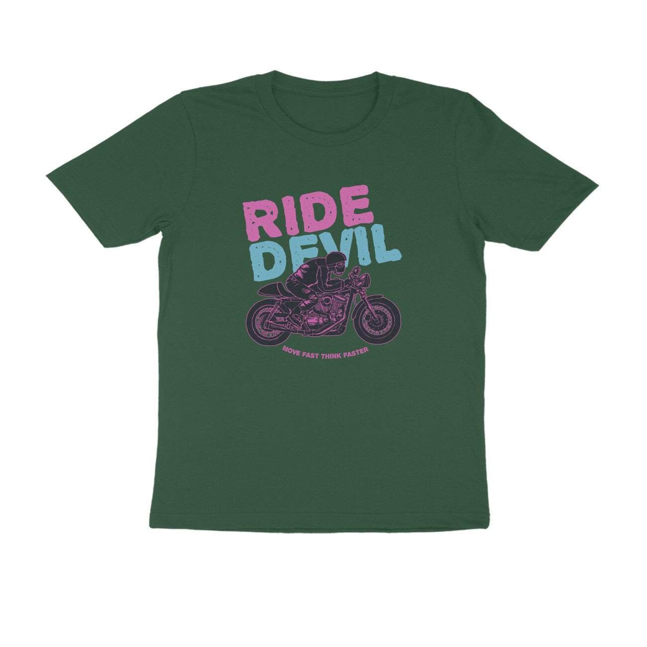 Half Sleeve Round Neck T-Shirt β Ride Devil 2 puraidoprints