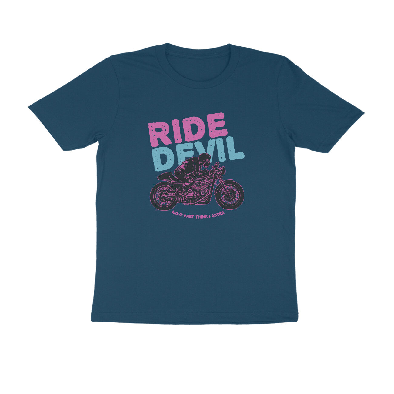 Half Sleeve Round Neck T-Shirt β Ride Devil 2 puraidoprints