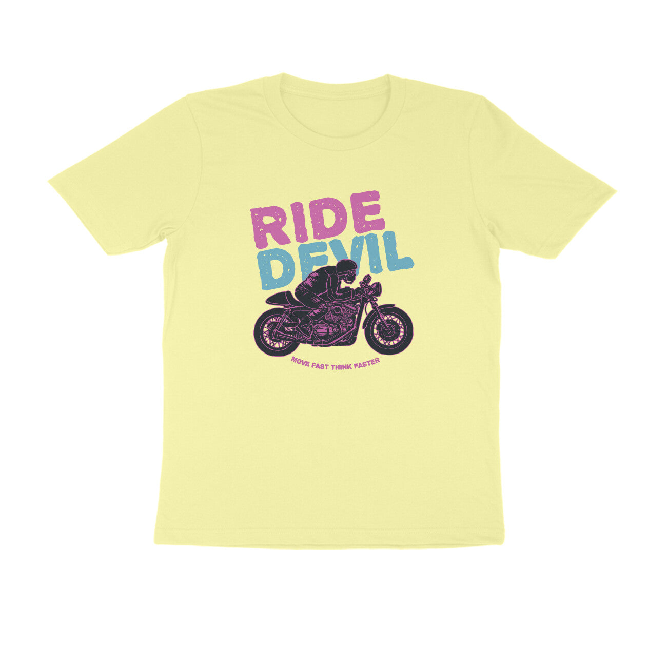 Half Sleeve Round Neck T-Shirt β Ride Devil 2 puraidoprints