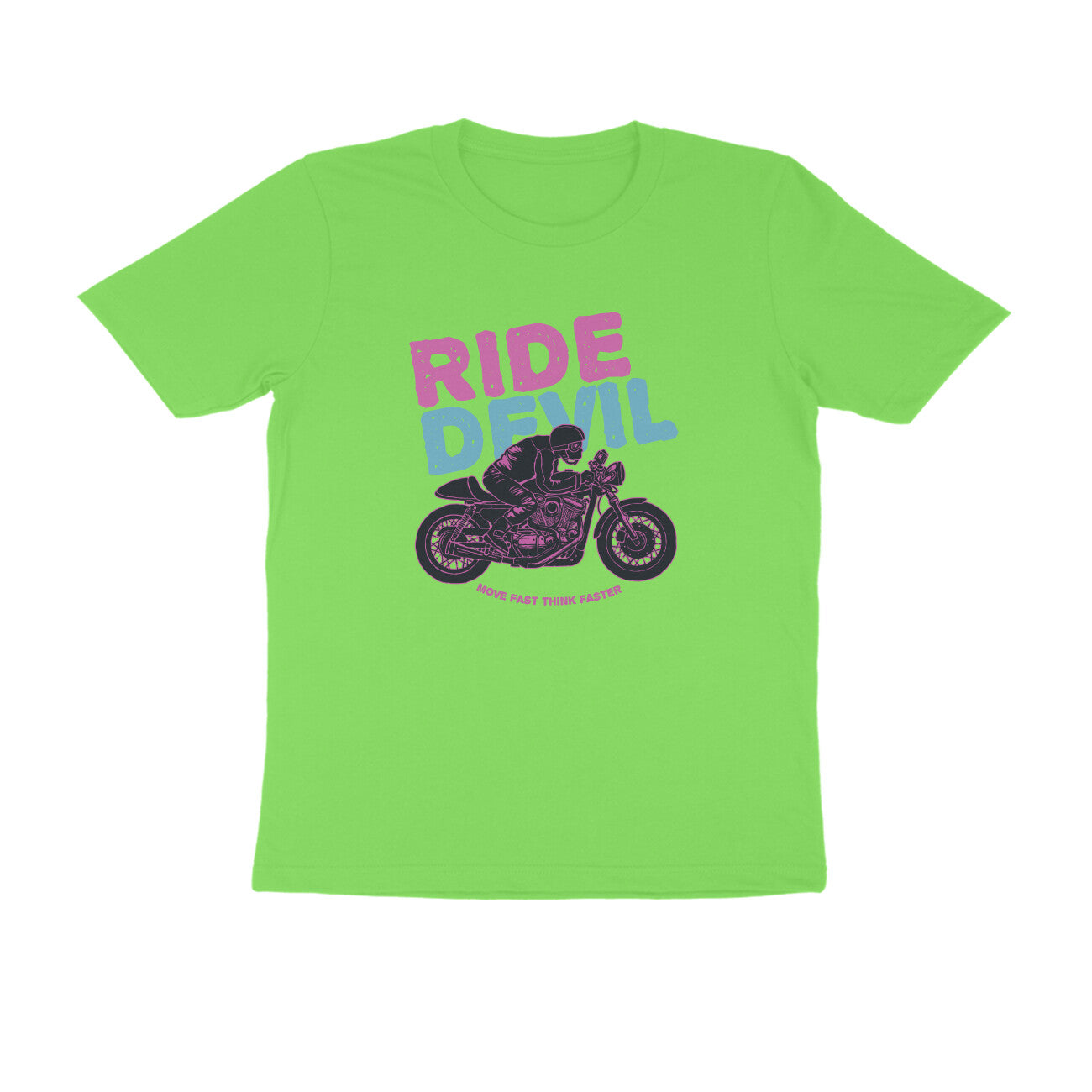 Half Sleeve Round Neck T-Shirt β Ride Devil 2 puraidoprints