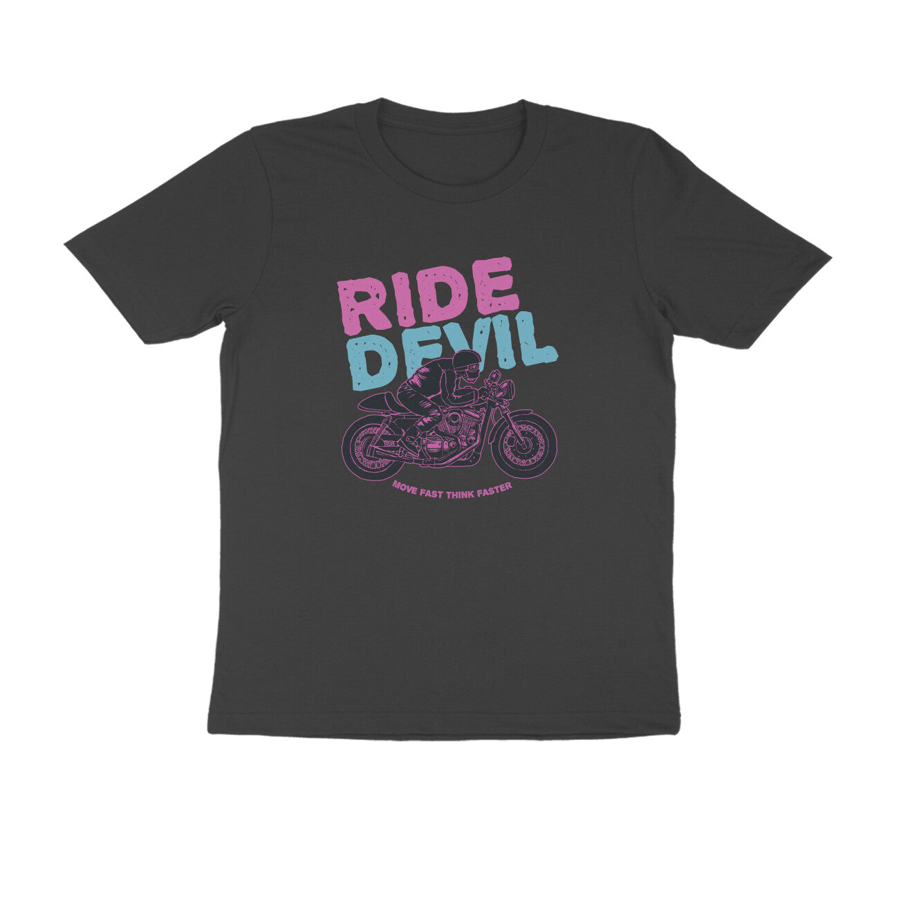 Half Sleeve Round Neck T-Shirt β Ride Devil 2 puraidoprints