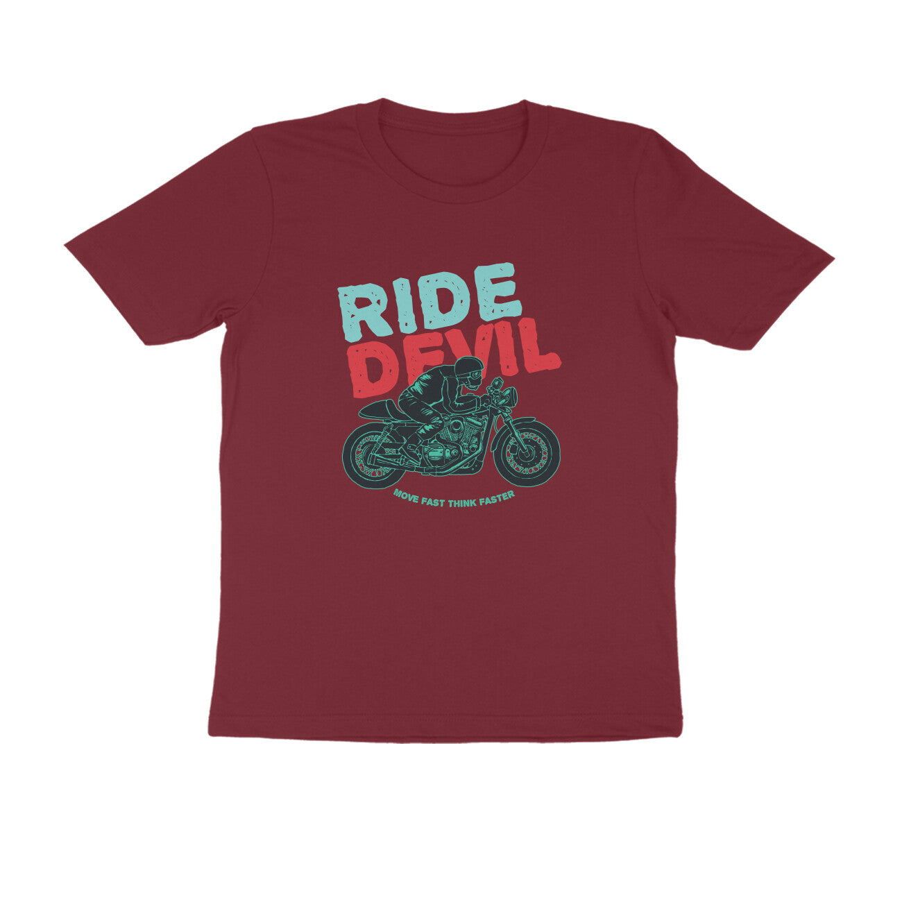 Half Sleeve Round Neck T-Shirt β Ride Devil 3 puraidoprints