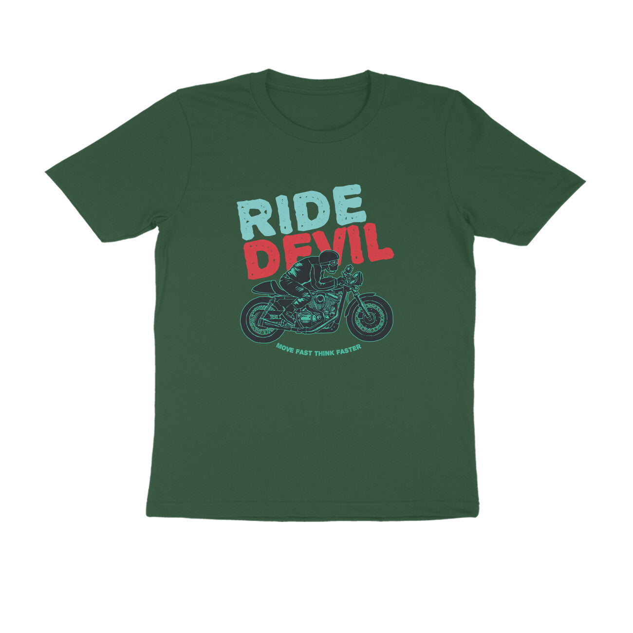 Half Sleeve Round Neck T-Shirt β Ride Devil 3 puraidoprints