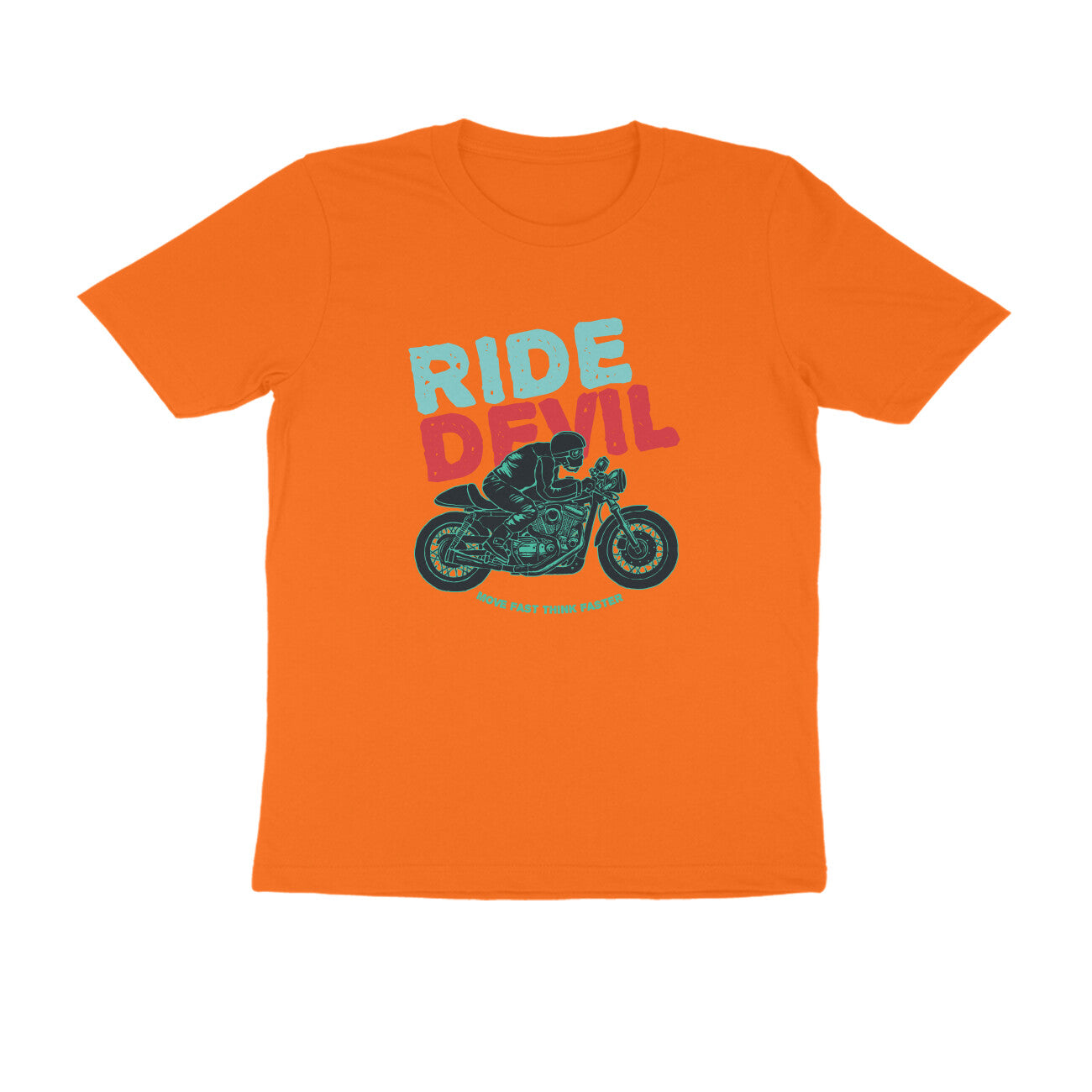 Half Sleeve Round Neck T-Shirt β Ride Devil 3 puraidoprints