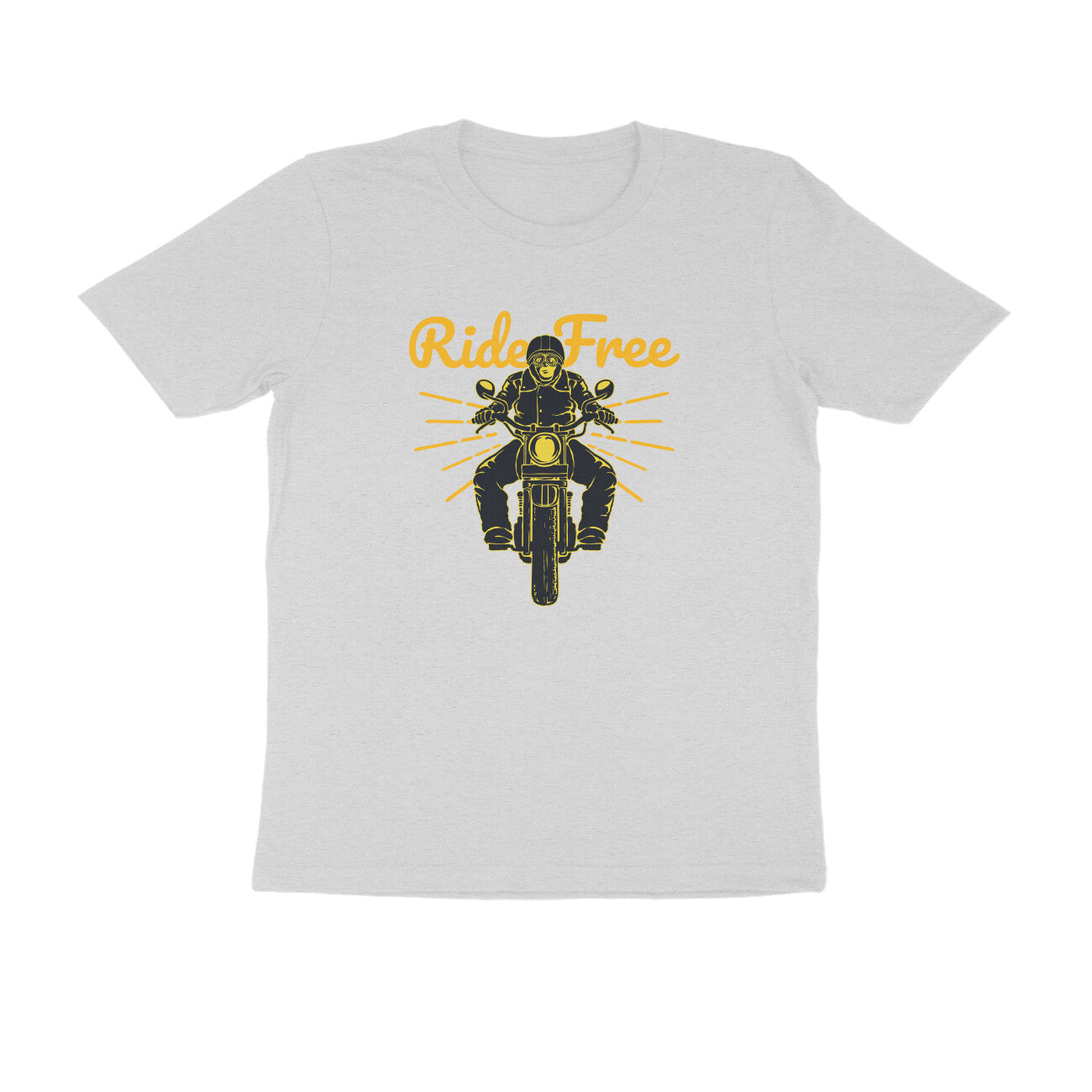 Half Sleeve Round Neck T-Shirt β Ride Free 1 puraidoprints