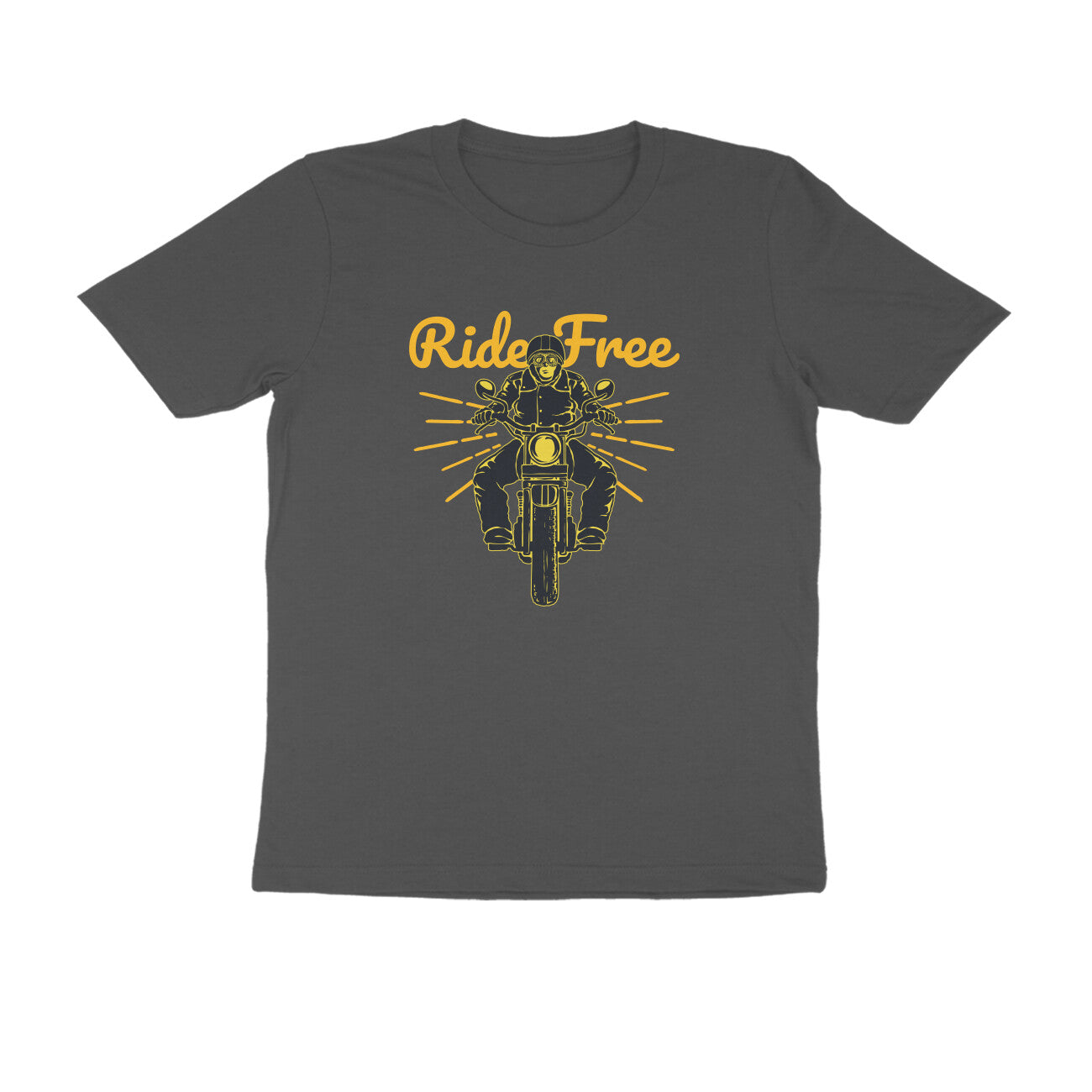 Half Sleeve Round Neck T-Shirt β Ride Free 1 puraidoprints