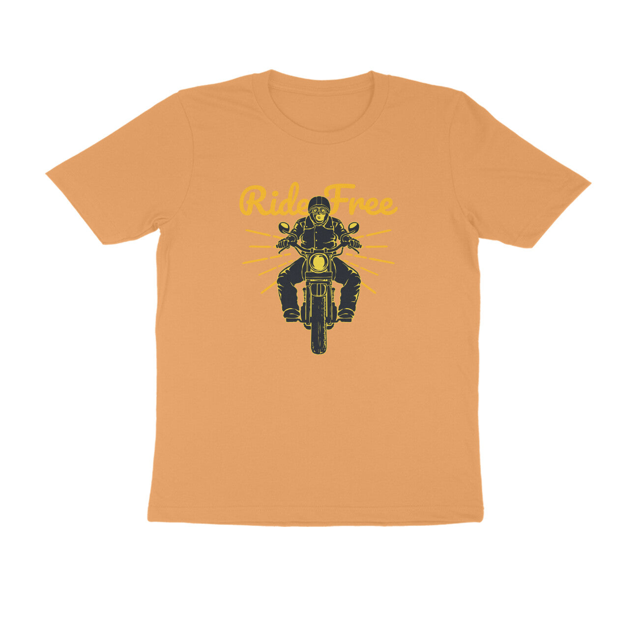 Half Sleeve Round Neck T-Shirt β Ride Free 1 puraidoprints