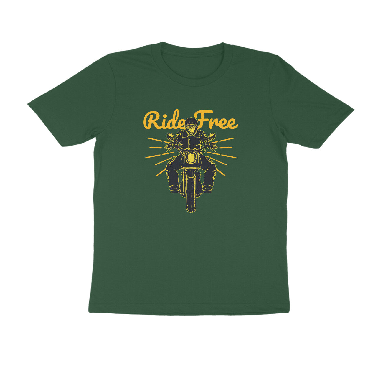 Half Sleeve Round Neck T-Shirt β Ride Free 1 puraidoprints