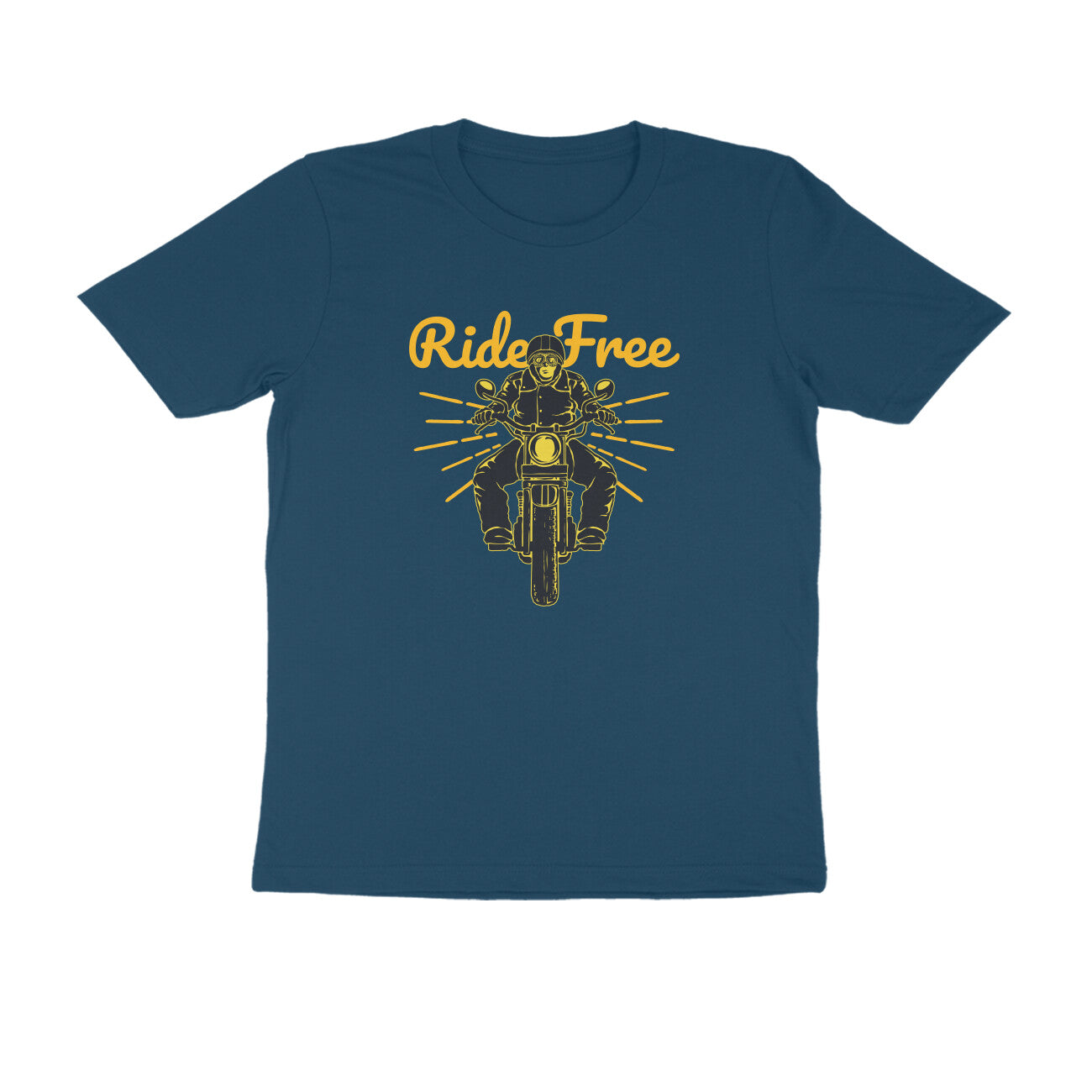 Half Sleeve Round Neck T-Shirt β Ride Free 1 puraidoprints