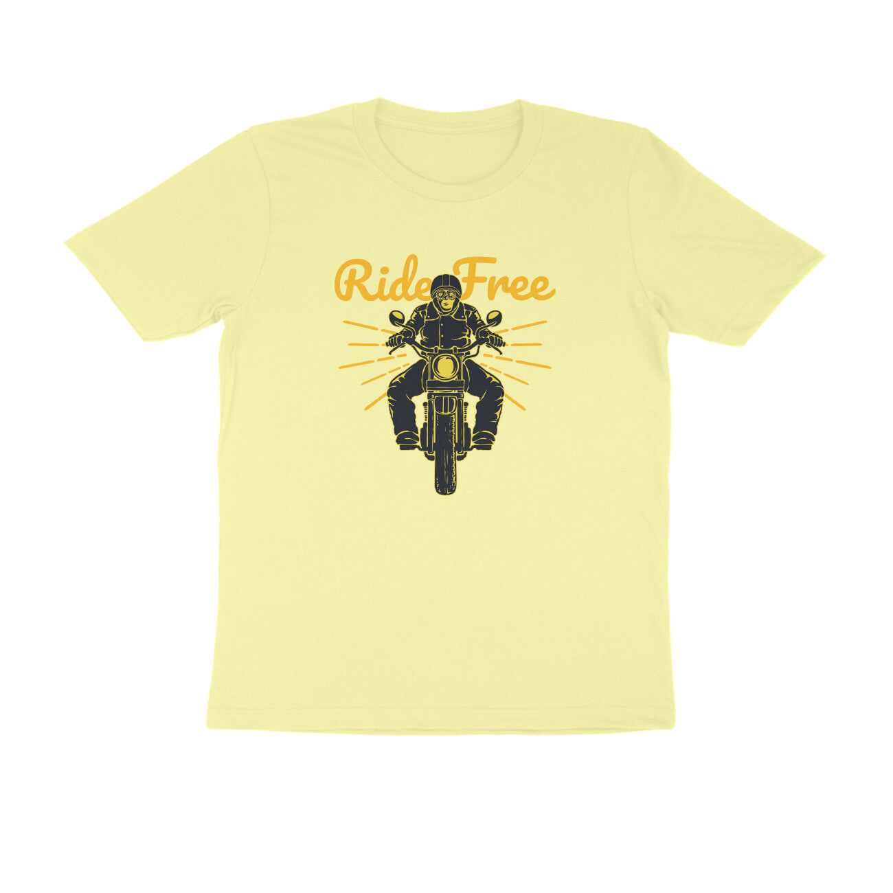 Half Sleeve Round Neck T-Shirt β Ride Free 1 puraidoprints