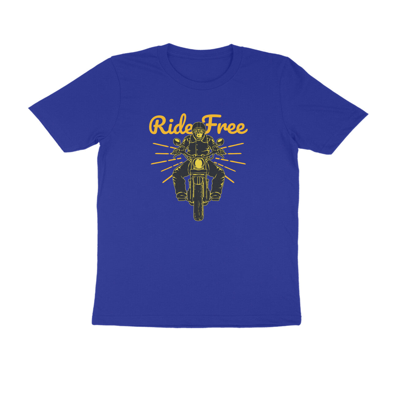 Half Sleeve Round Neck T-Shirt β Ride Free 1 puraidoprints