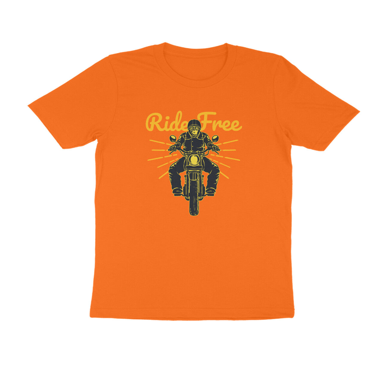 Half Sleeve Round Neck T-Shirt β Ride Free 1 puraidoprints