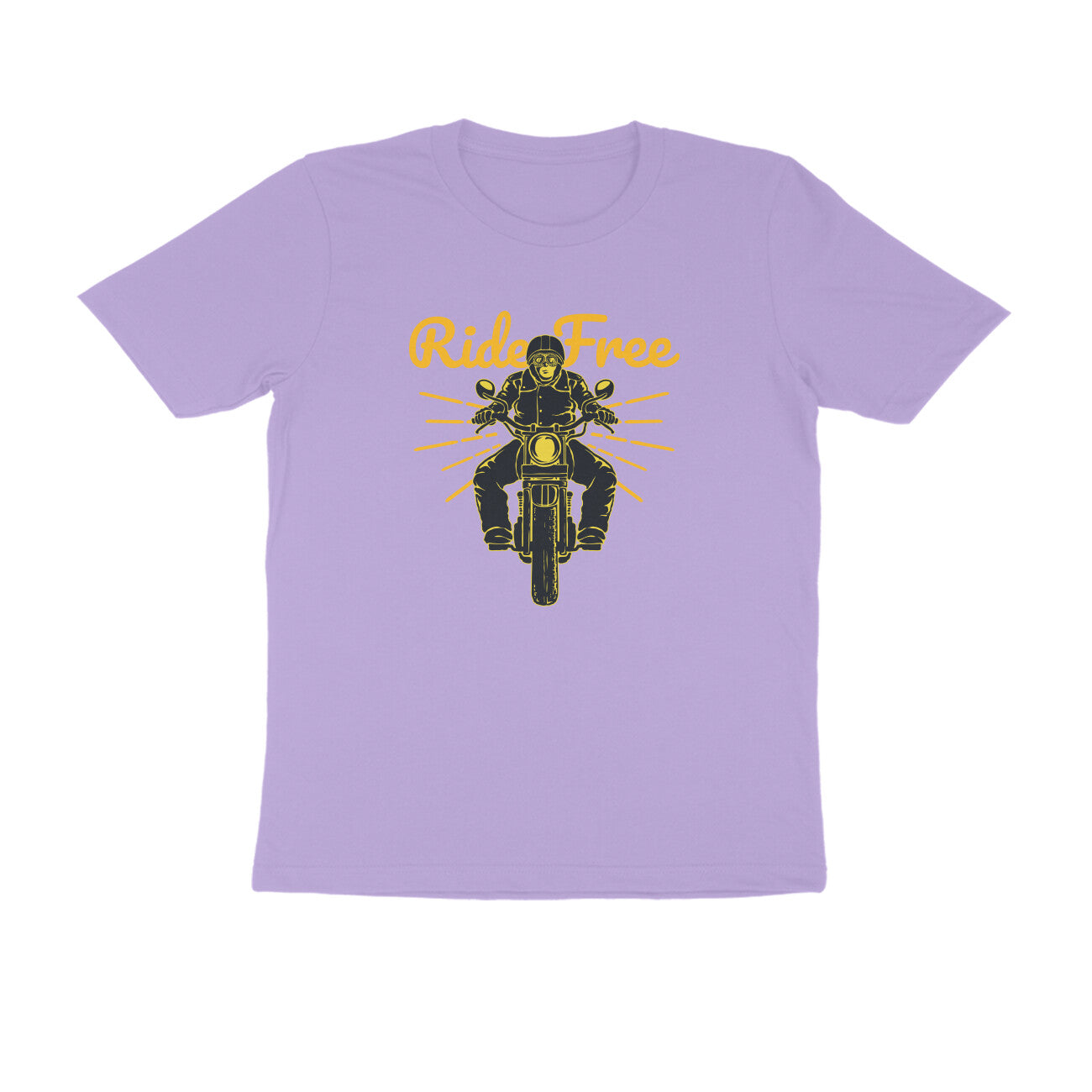 Half Sleeve Round Neck T-Shirt β Ride Free 1 puraidoprints