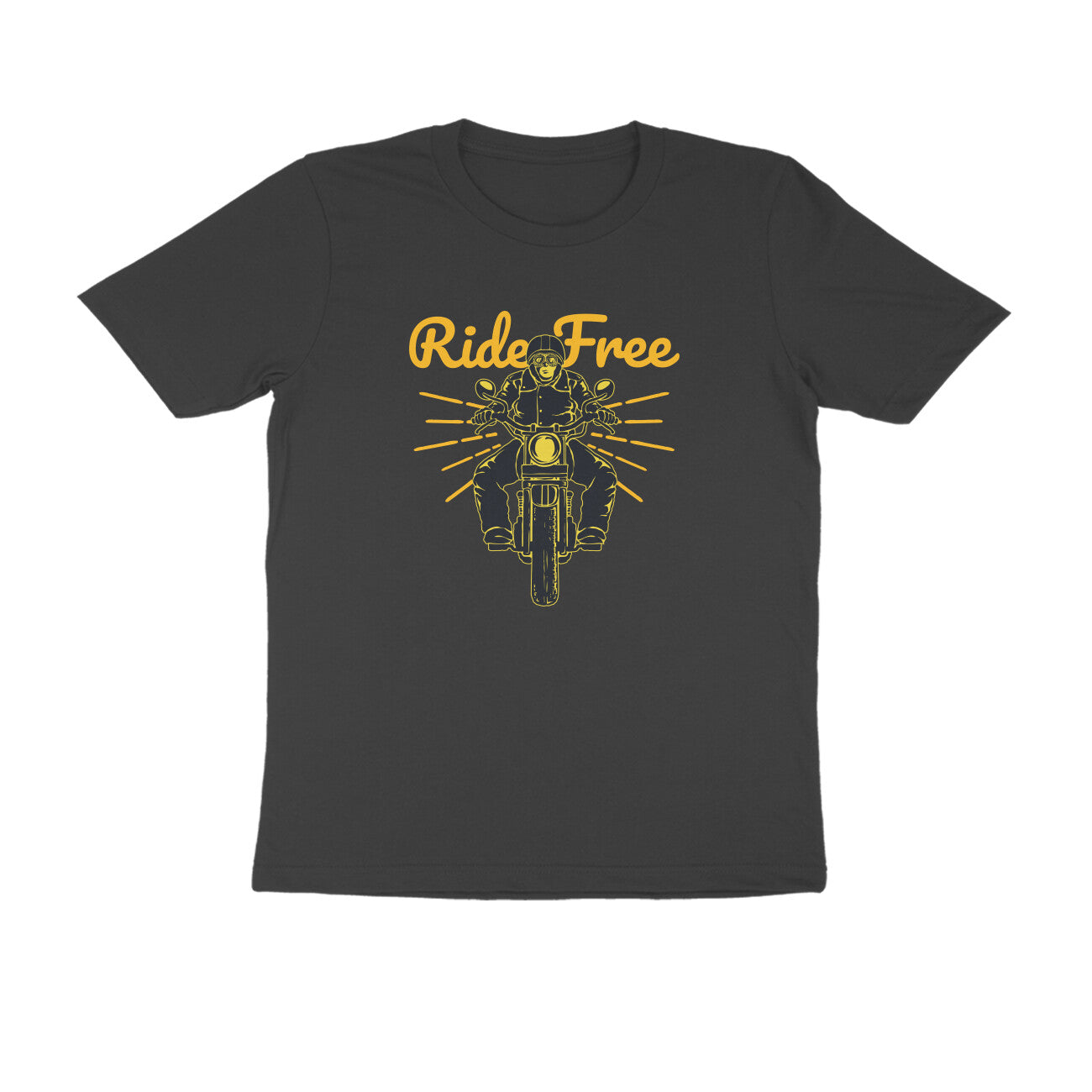 Half Sleeve Round Neck T-Shirt β Ride Free 1 puraidoprints
