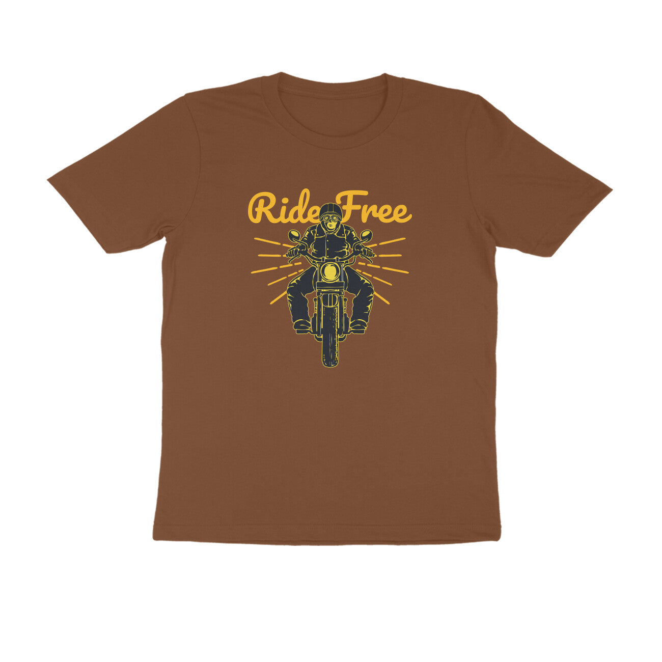 Half Sleeve Round Neck T-Shirt β Ride Free 1 puraidoprints