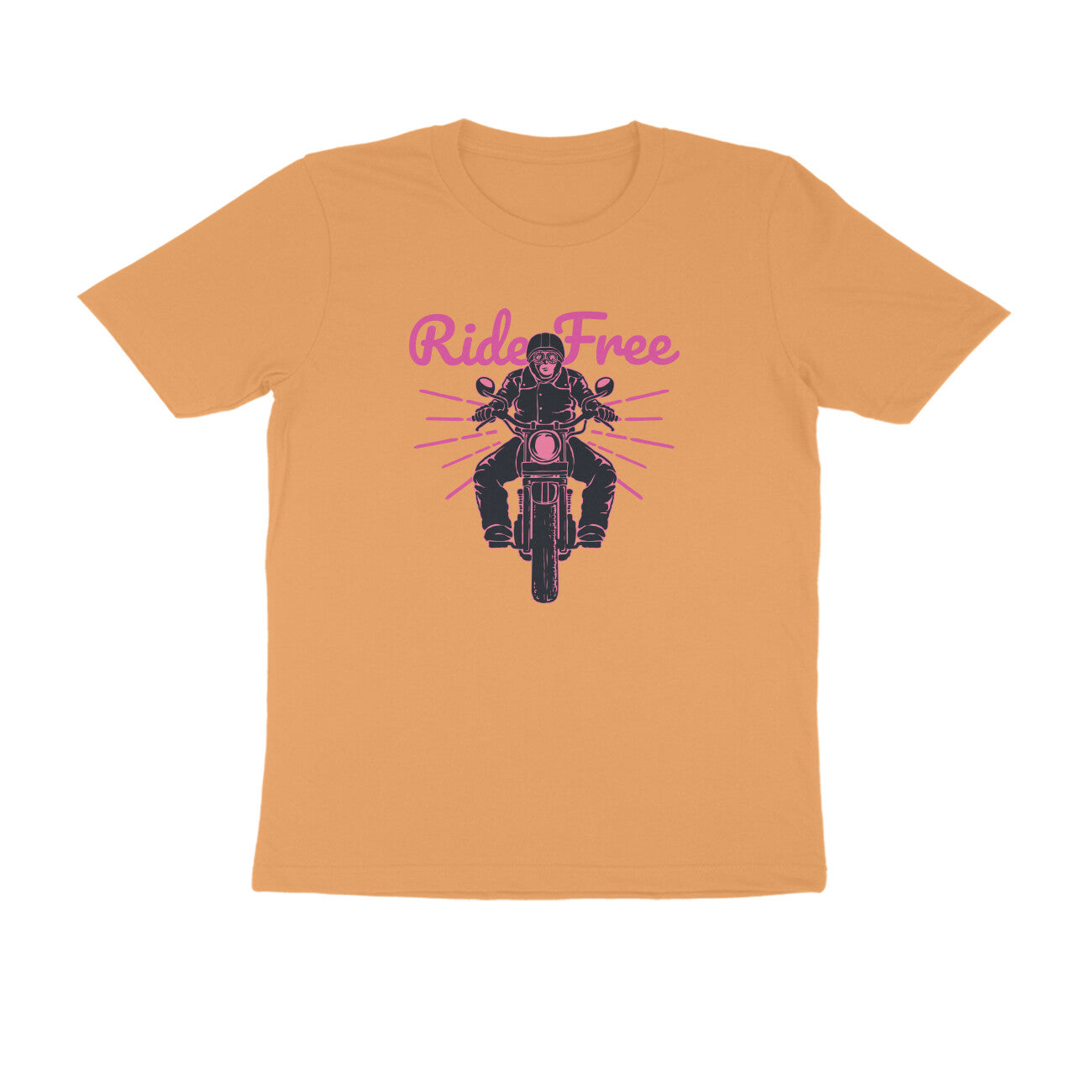 Half Sleeve Round Neck T-Shirt β Ride Free 2 puraidoprints