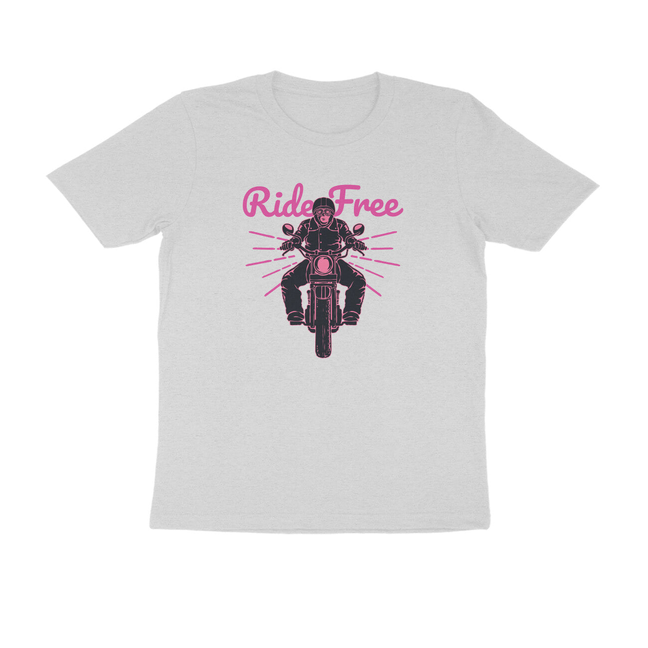 Half Sleeve Round Neck T-Shirt β Ride Free 2 puraidoprints