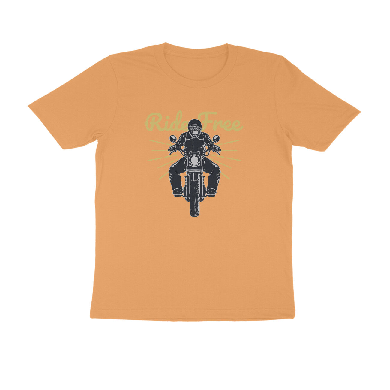 Half Sleeve Round Neck T-Shirt β Ride Free 3 puraidoprints