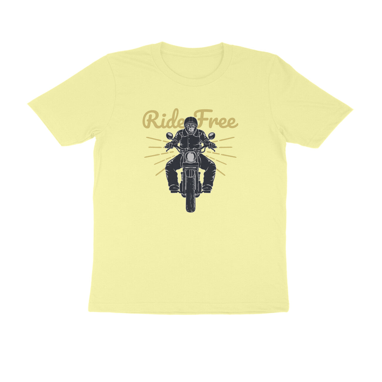 Half Sleeve Round Neck T-Shirt β Ride Free 3 puraidoprints