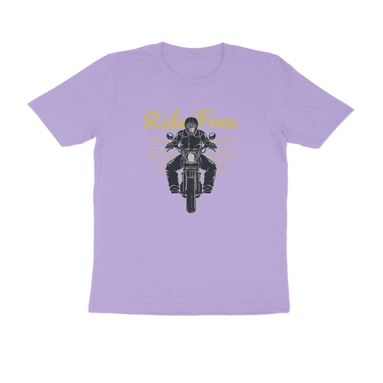 Half Sleeve Round Neck T-Shirt β Ride Free 3 puraidoprints
