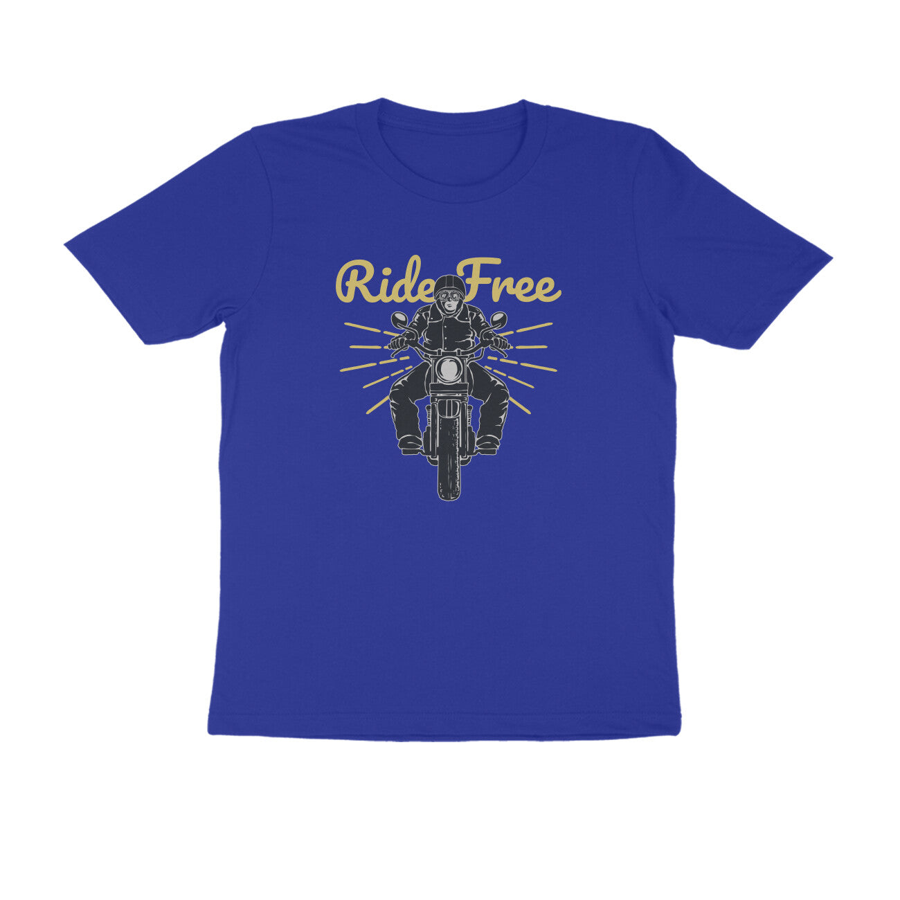 Half Sleeve Round Neck T-Shirt β Ride Free 3 puraidoprints