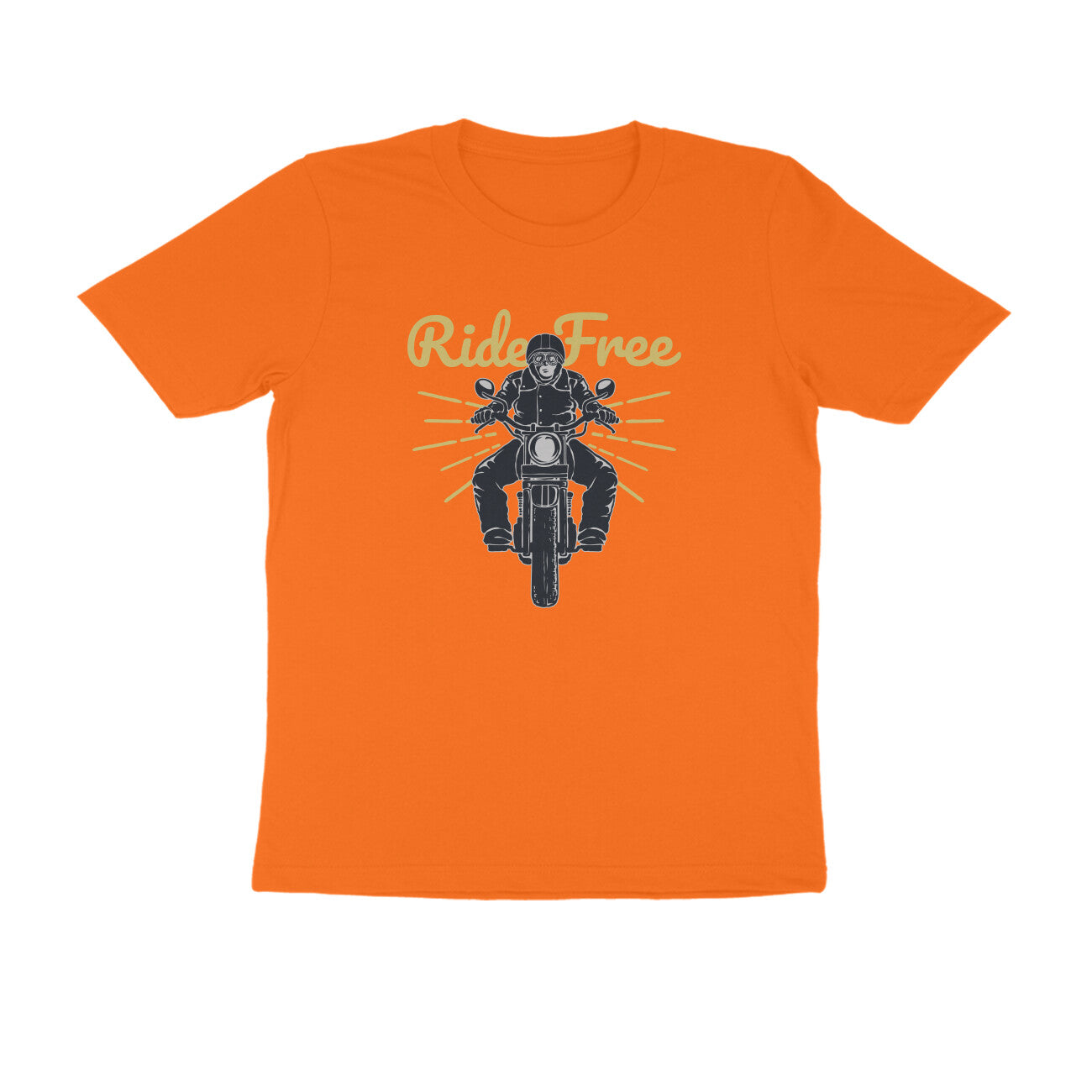 Half Sleeve Round Neck T-Shirt β Ride Free 3 puraidoprints