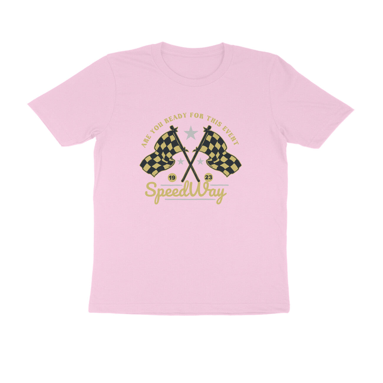 Half Sleeve Round Neck T-Shirt β Speed way 1 puraidoprints