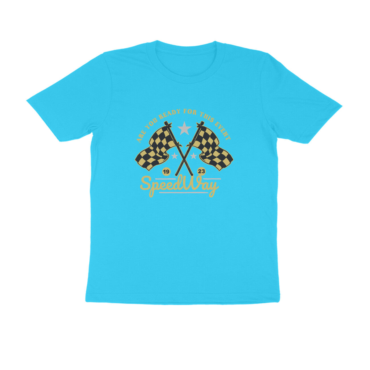 Half Sleeve Round Neck T-Shirt β Speed way 1 puraidoprints