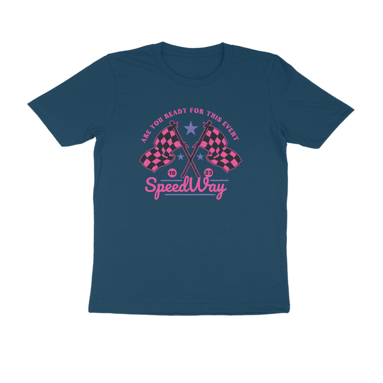 Half Sleeve Round Neck T-Shirt β Speedway 2 puraidoprints