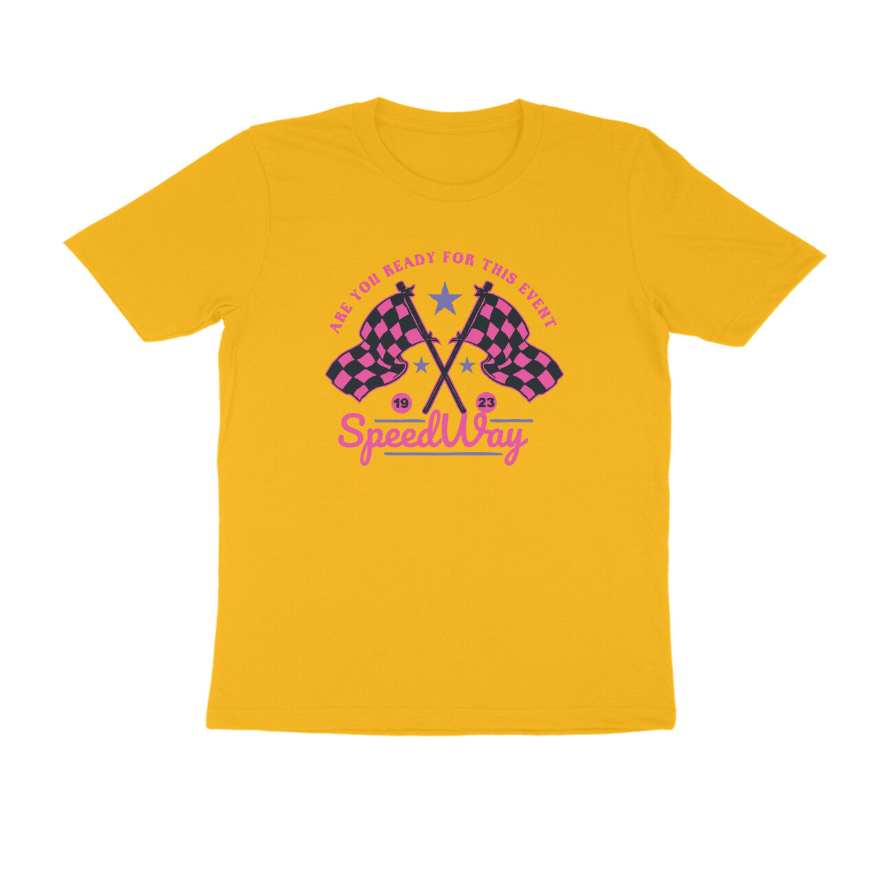 Half Sleeve Round Neck T-Shirt β Speedway 2 puraidoprints