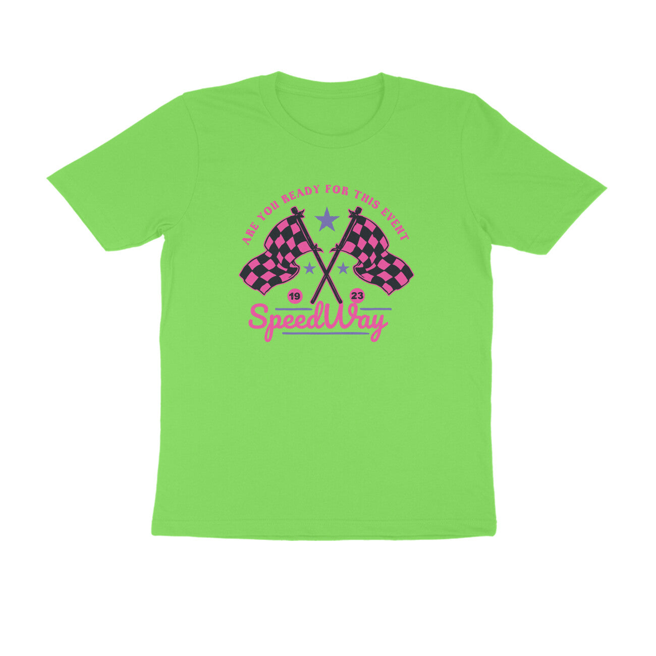 Half Sleeve Round Neck T-Shirt β Speedway 2 puraidoprints