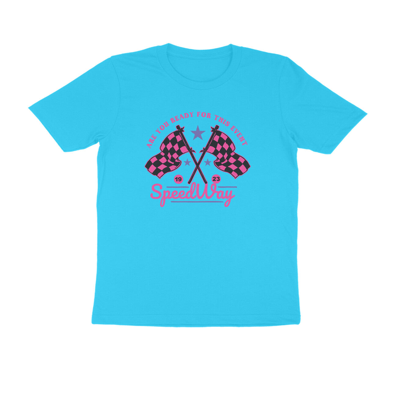 Half Sleeve Round Neck T-Shirt β Speedway 2 puraidoprints