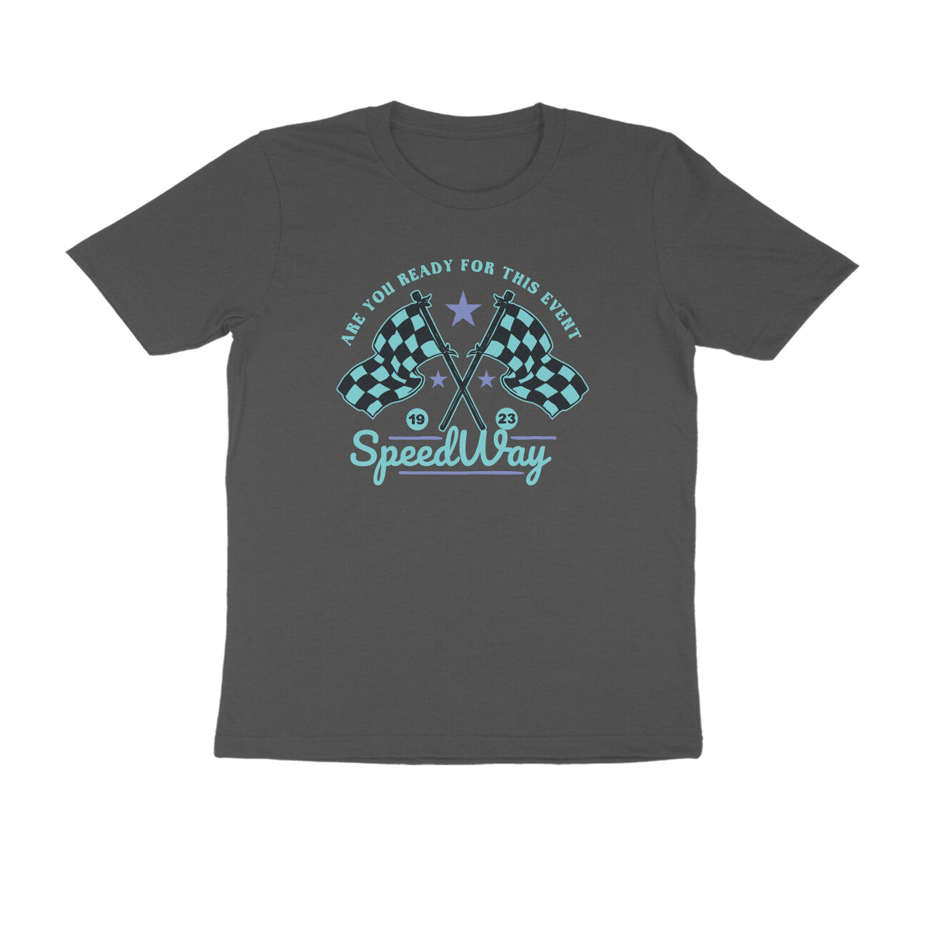 Half Sleeve Round Neck T-Shirt β Speedway 3 puraidoprints