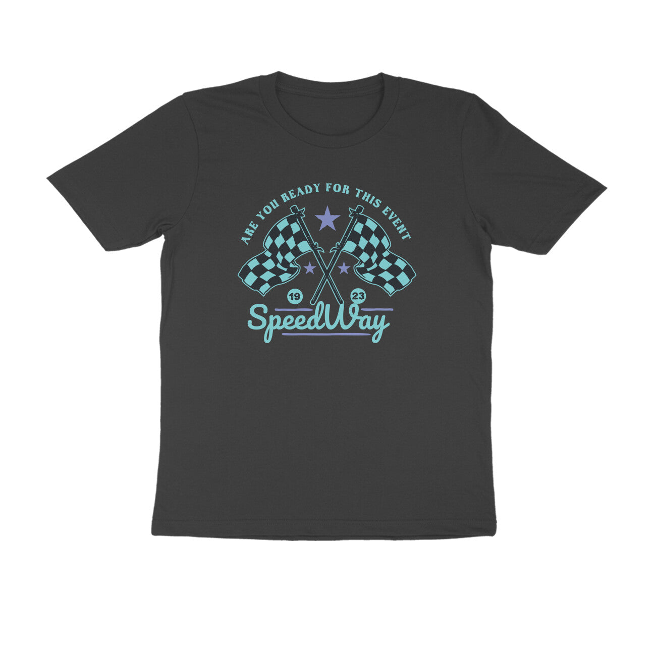 Half Sleeve Round Neck T-Shirt β Speedway 3 puraidoprints