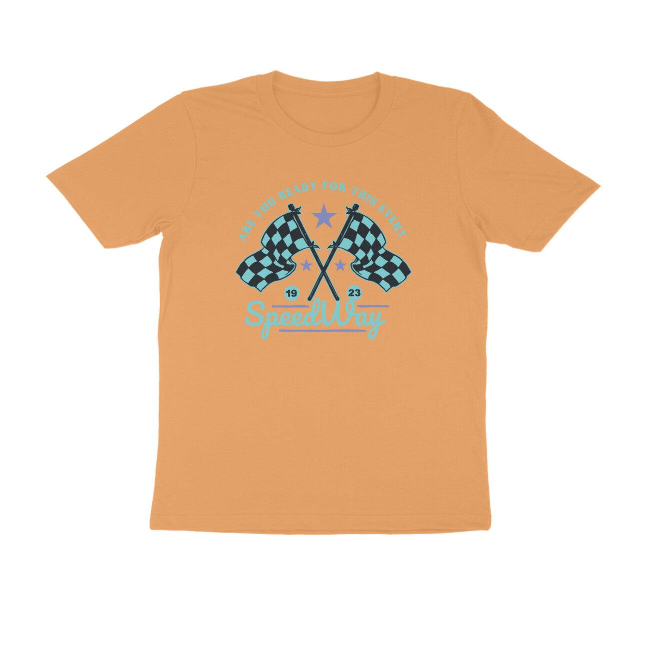 Half Sleeve Round Neck T-Shirt β Speedway 3 puraidoprints