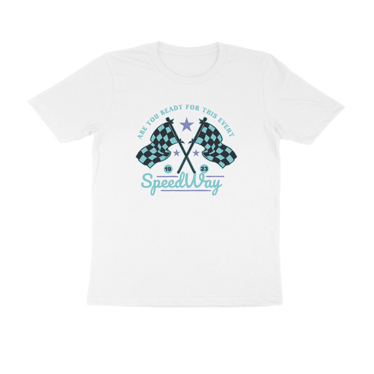 Half Sleeve Round Neck T-Shirt β Speedway 3 puraidoprints
