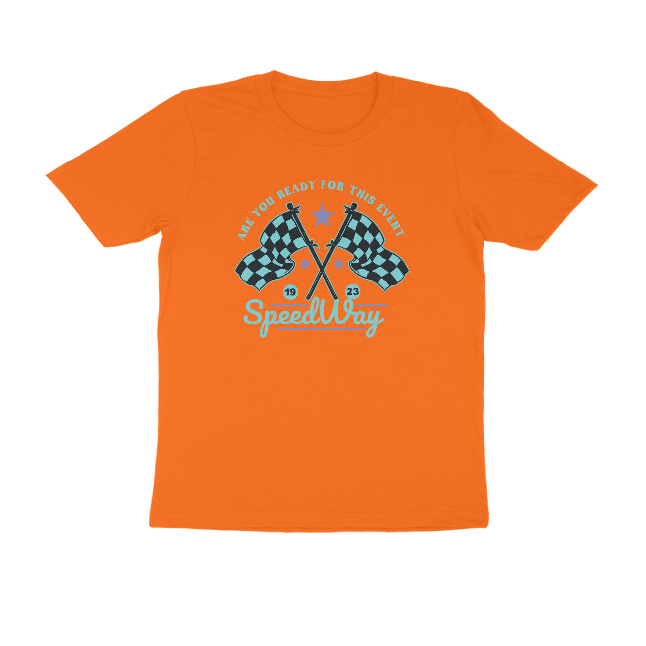 Half Sleeve Round Neck T-Shirt β Speedway 3 puraidoprints